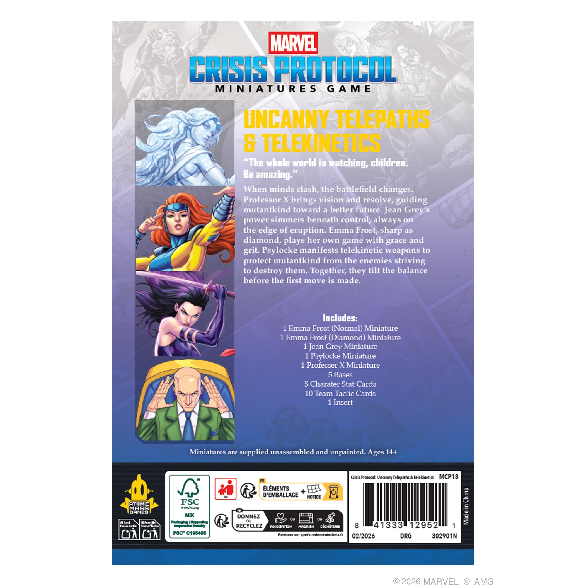 PRE-ORDER: Marvel Crisis Protocol: Uncanny Telepaths & Telekinetics