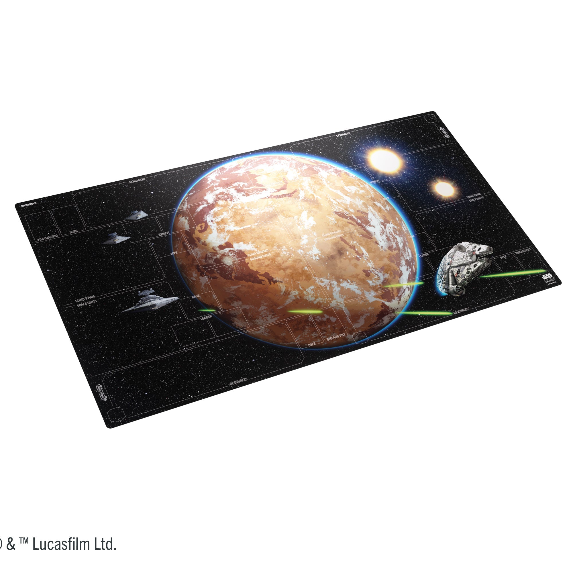 Star Wars Unlimited: Battle Zone Game Mat Optimized for 4-Players