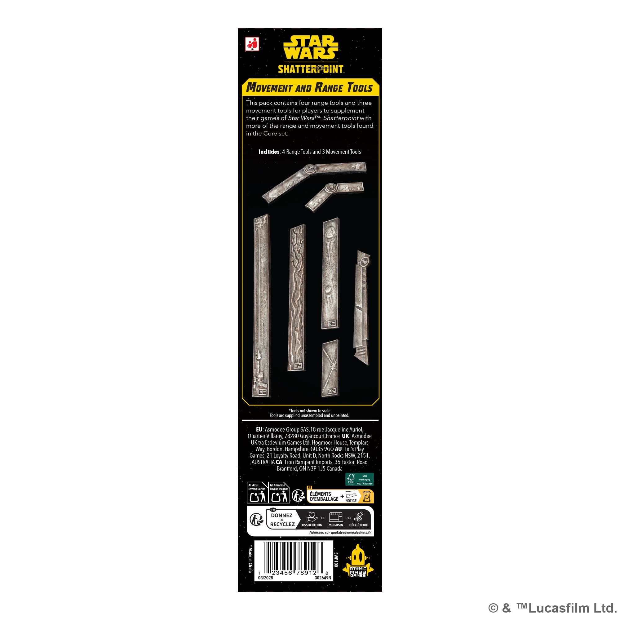Star Wars Shatterpoint: Movement & Range Tools