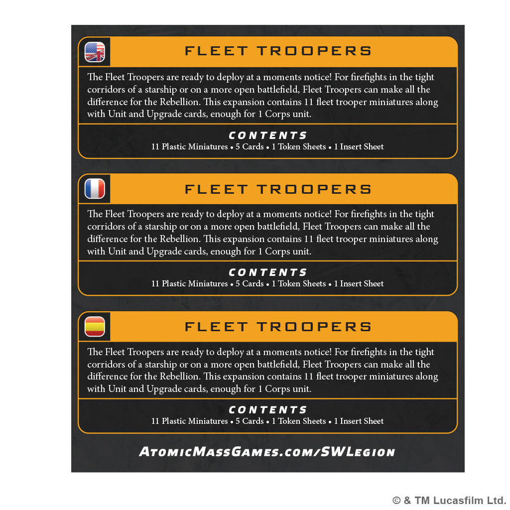 Star Wars: Legion - Fleet Troopers Unit