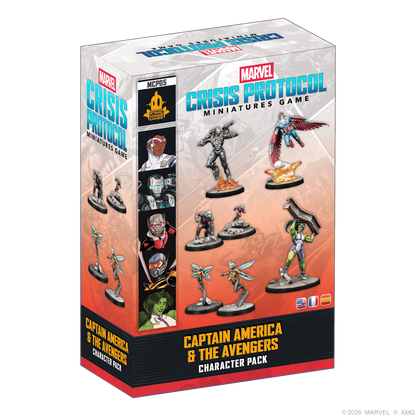 Marvel Crisis Protocol: Captain America &amp; The Avengers Character Pack