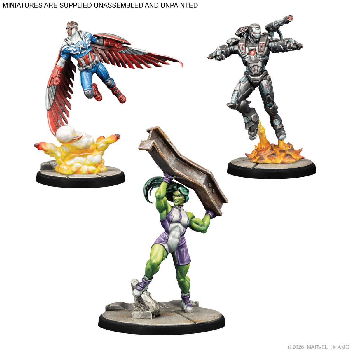 Marvel Crisis Protocol: Captain America &amp; The Avengers Character Pack