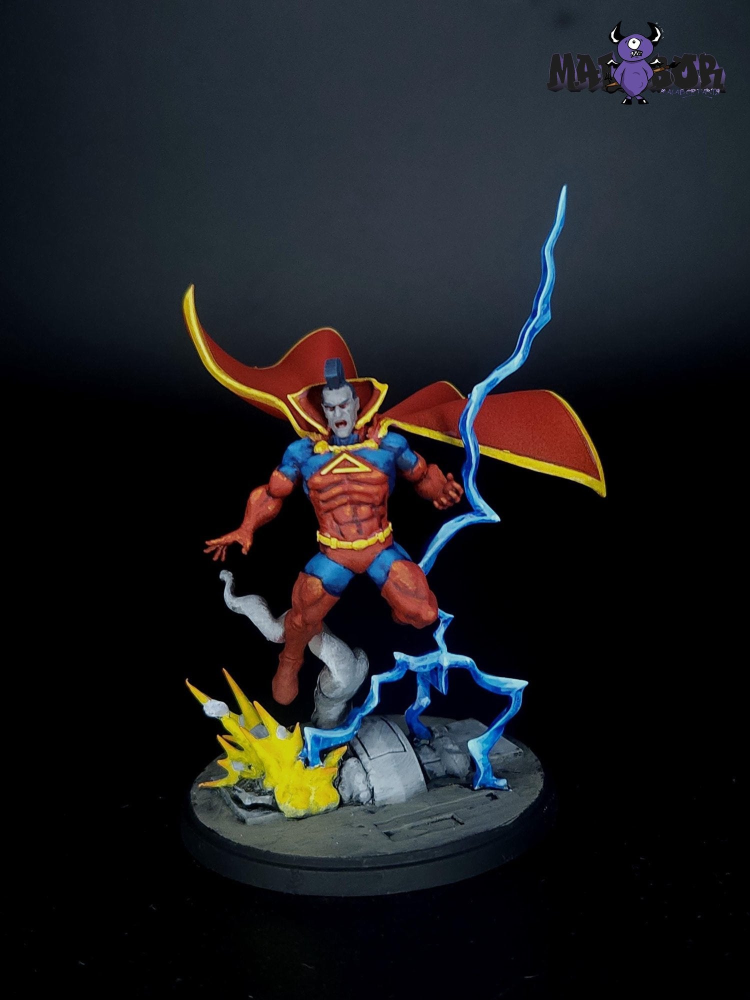 Fully painted Marvel Crisis Protocol: War of Kings Character and Crisis Card Pack by Malabor Paints
