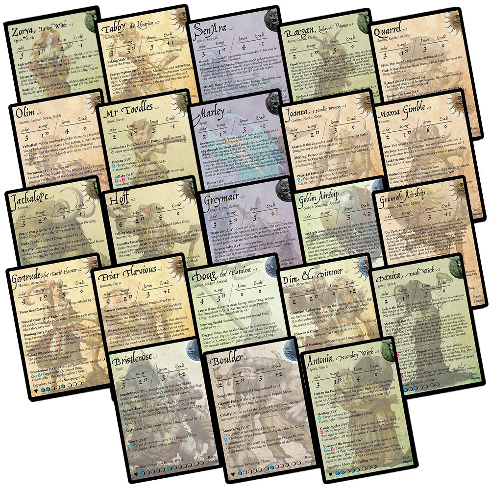 Moonstone: Stat Card Errata Pack 2025