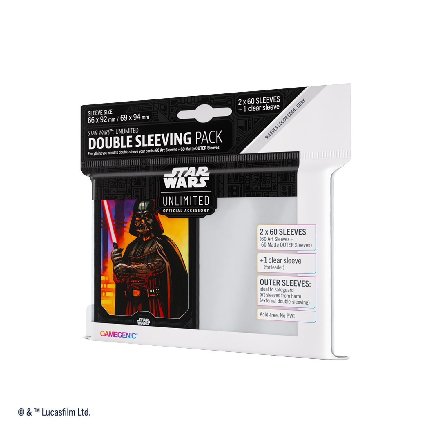 Star Wars Unlimited: Art Sleeves Double Sleeving Pack - Darth Vader