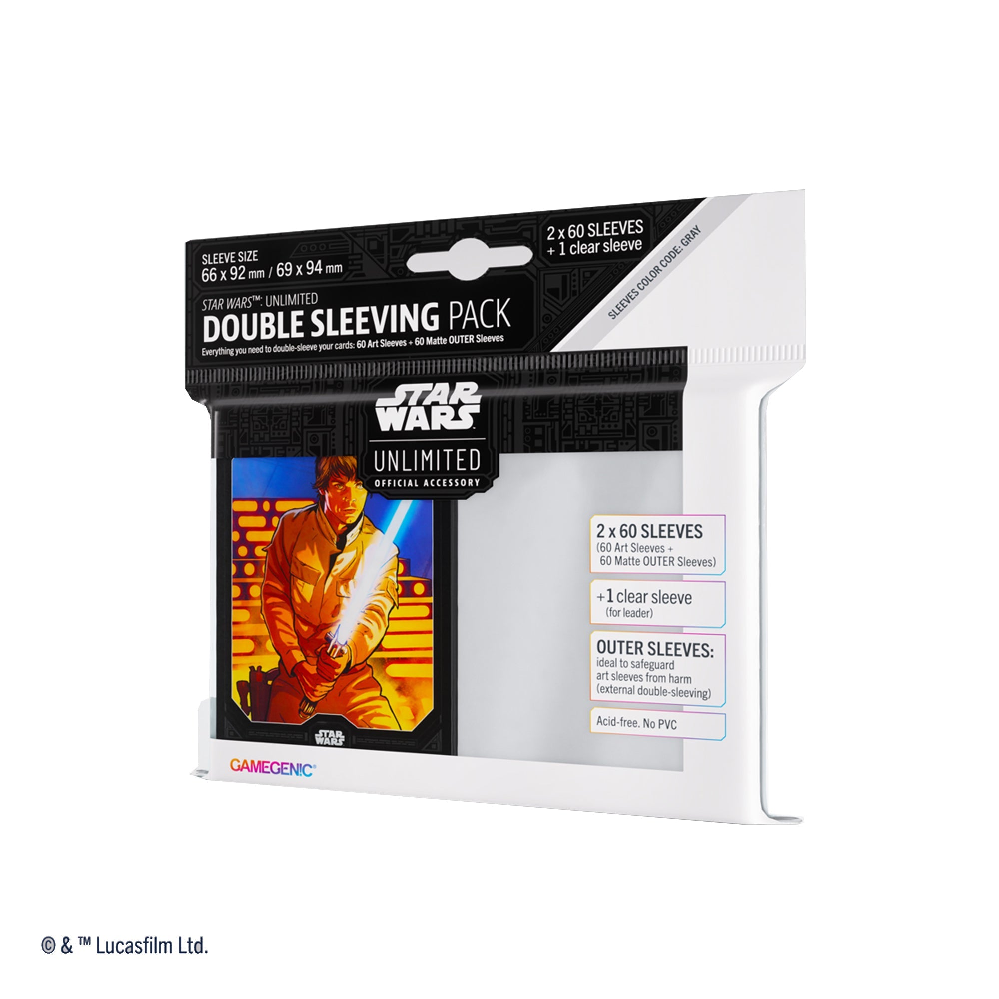 Star Wars Unlimited: Art Sleeves Double Sleeving Pack - Luke Skywalker
