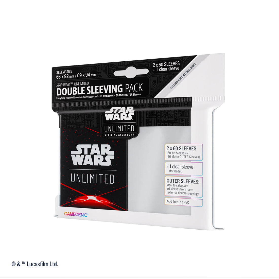 Star Wars Unlimited: Art Sleeves Double Sleeving Pack - Space Red