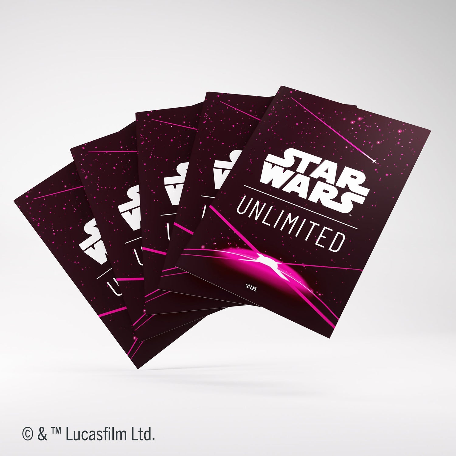 Star Wars Unlimited: Premium Art Sleeve Card Back Magenta