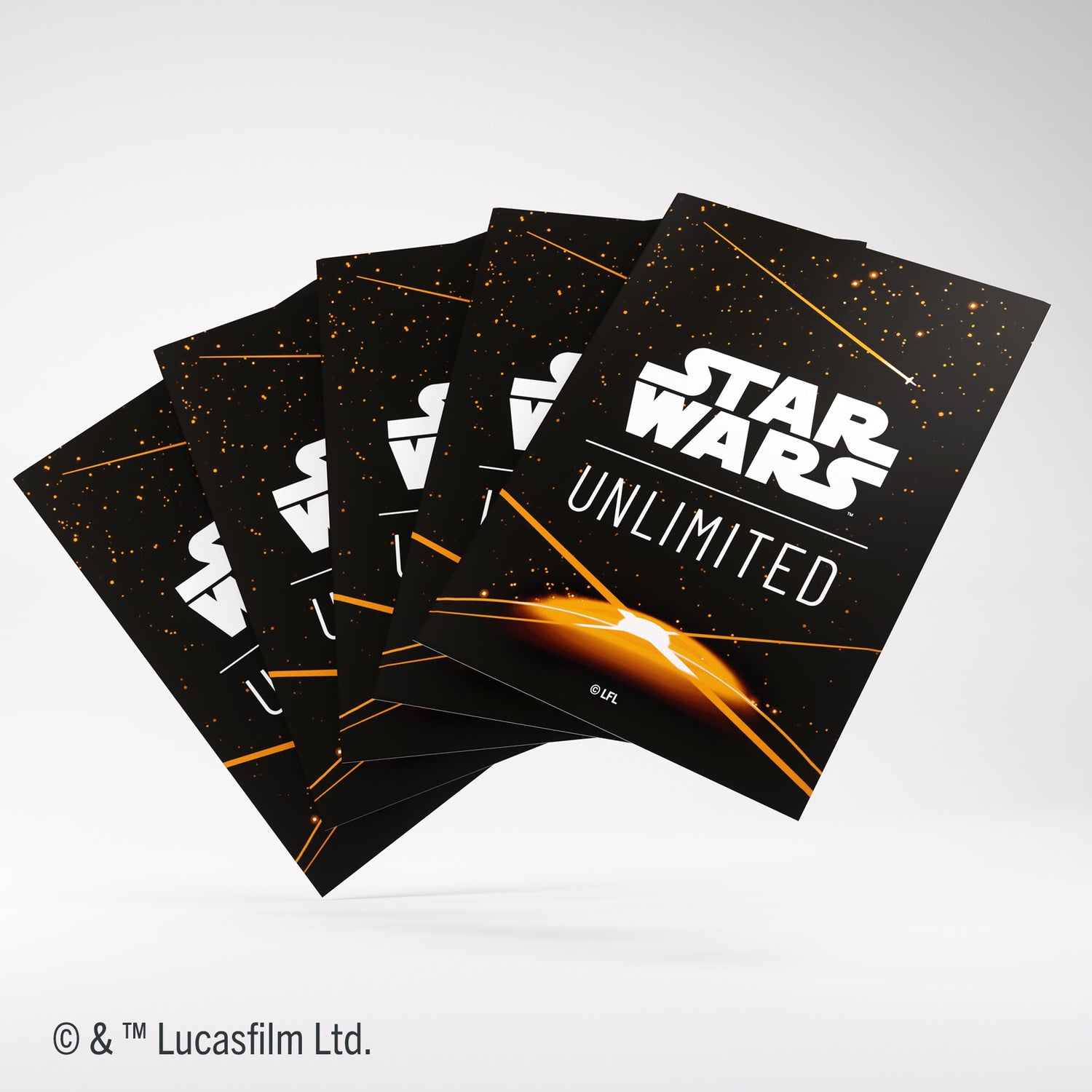 Star Wars Unlimited: Premium Art Sleeve Card Back Orange