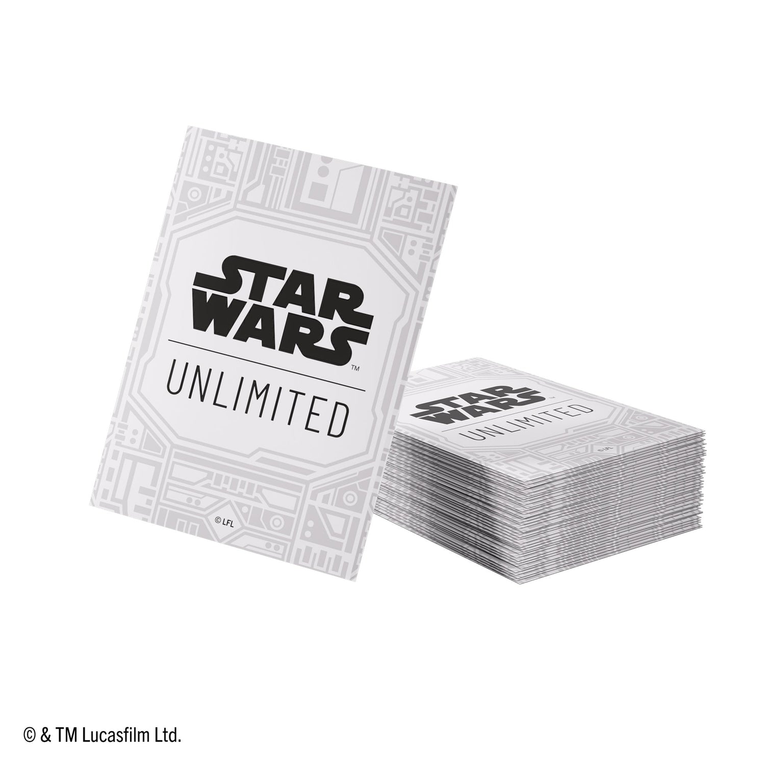 Star Wars Unlimited: Premium Art Sleeves - Unlimited Pattern White
