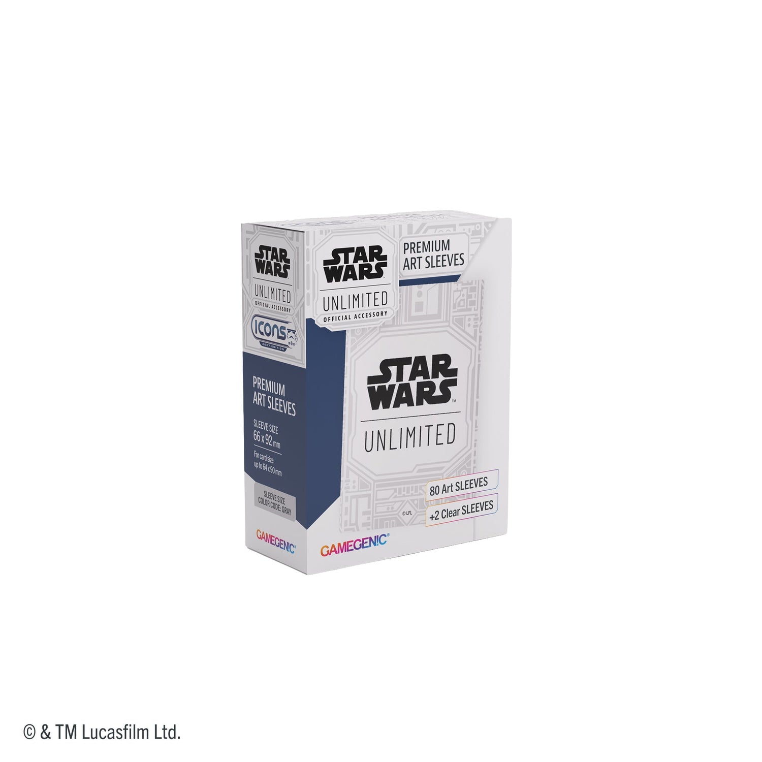 Star Wars Unlimited: Premium Art Sleeves - Unlimited Pattern White