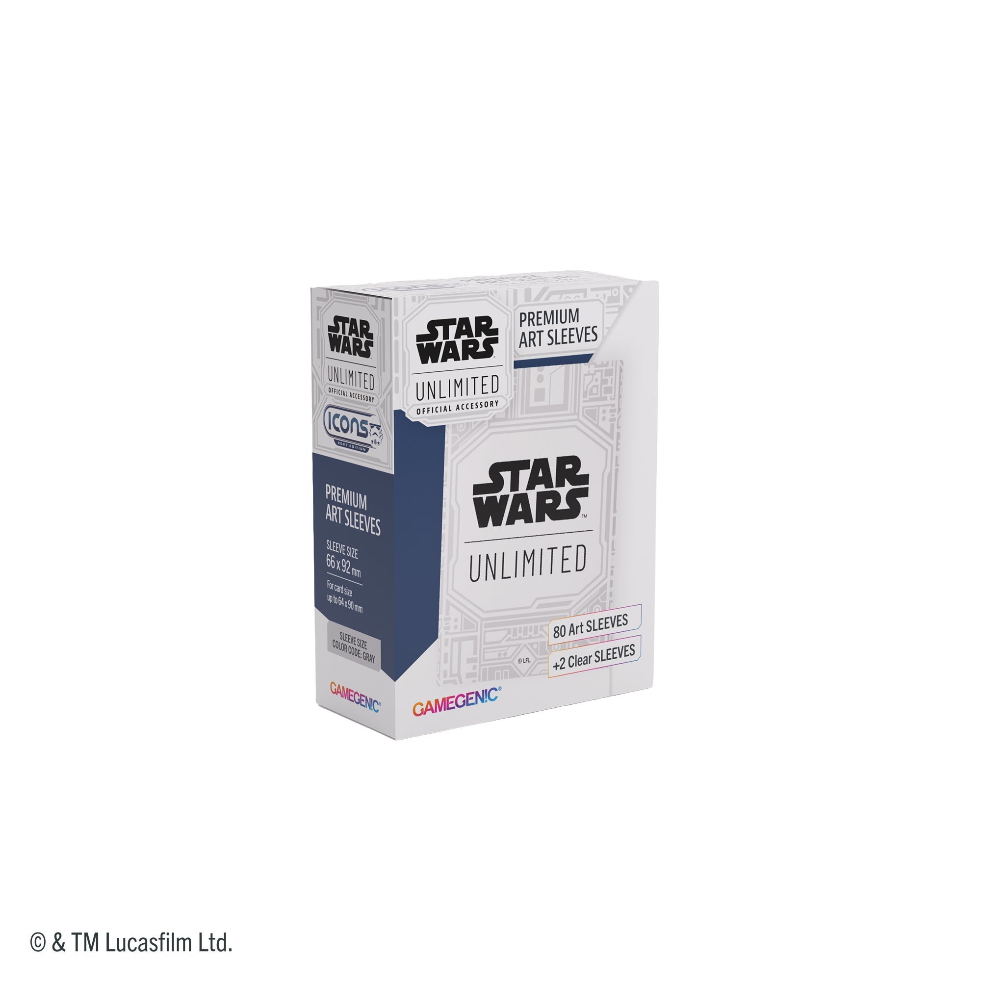 Star Wars Unlimited: Premium Art Sleeves - Unlimited Pattern White