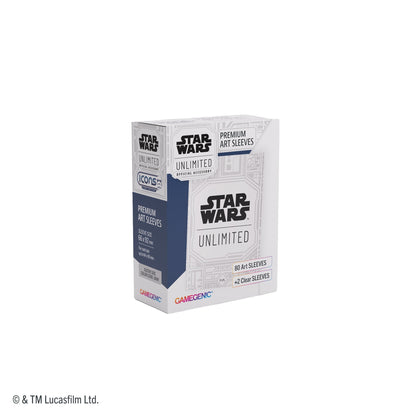 Star Wars Unlimited: Premium Art Sleeves - Unlimited Pattern White