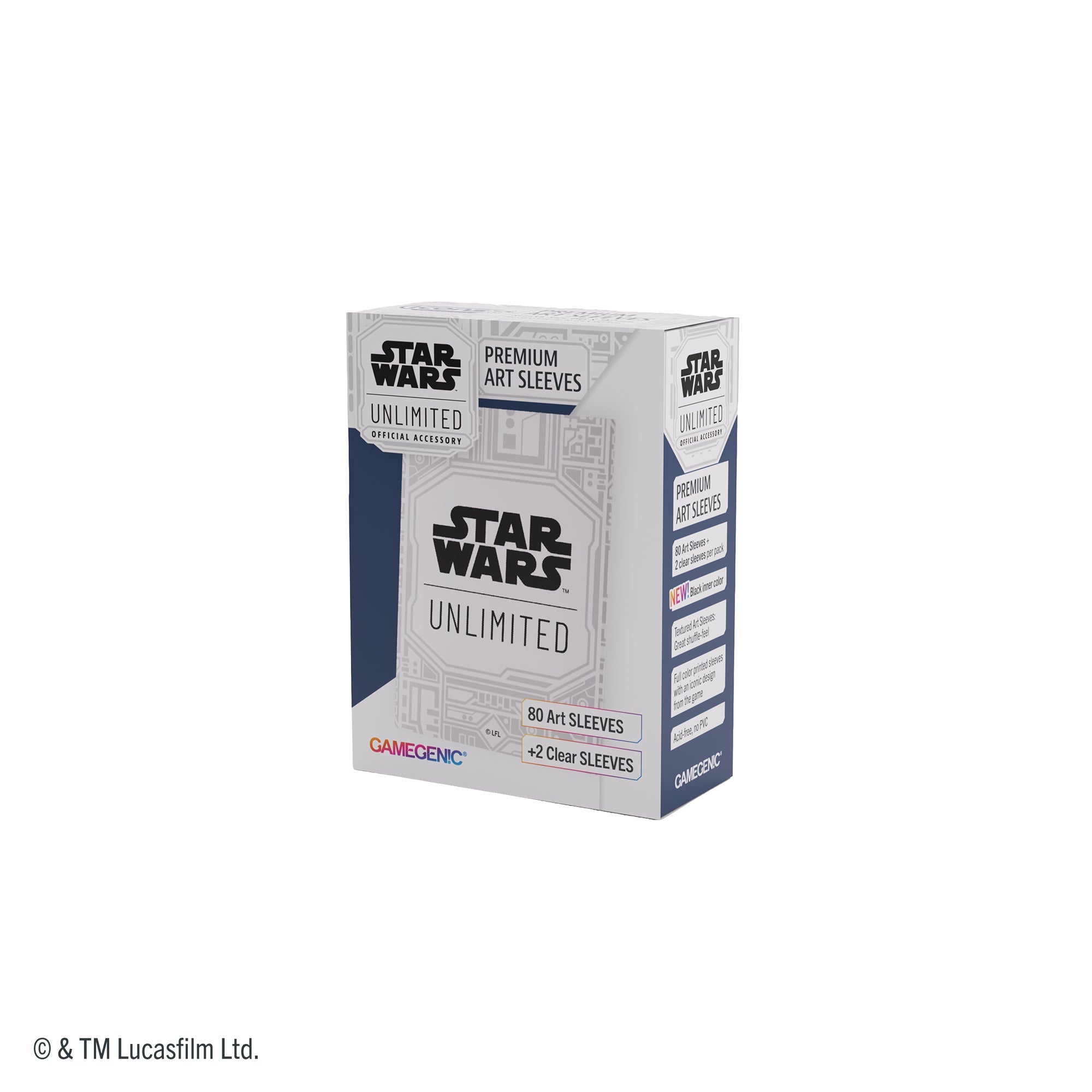 Star Wars Unlimited: Premium Art Sleeves - Unlimited Pattern White