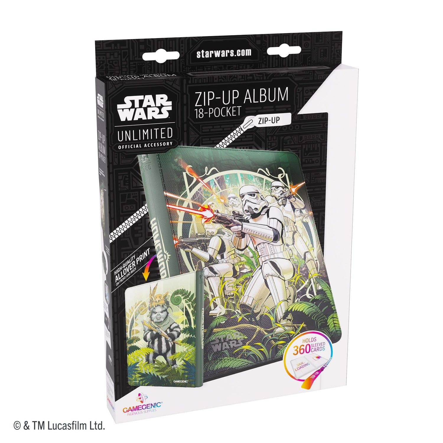 Star Wars Unlimited: Zip-Up Album 18-Pocket - The First Legion &amp; Teebo