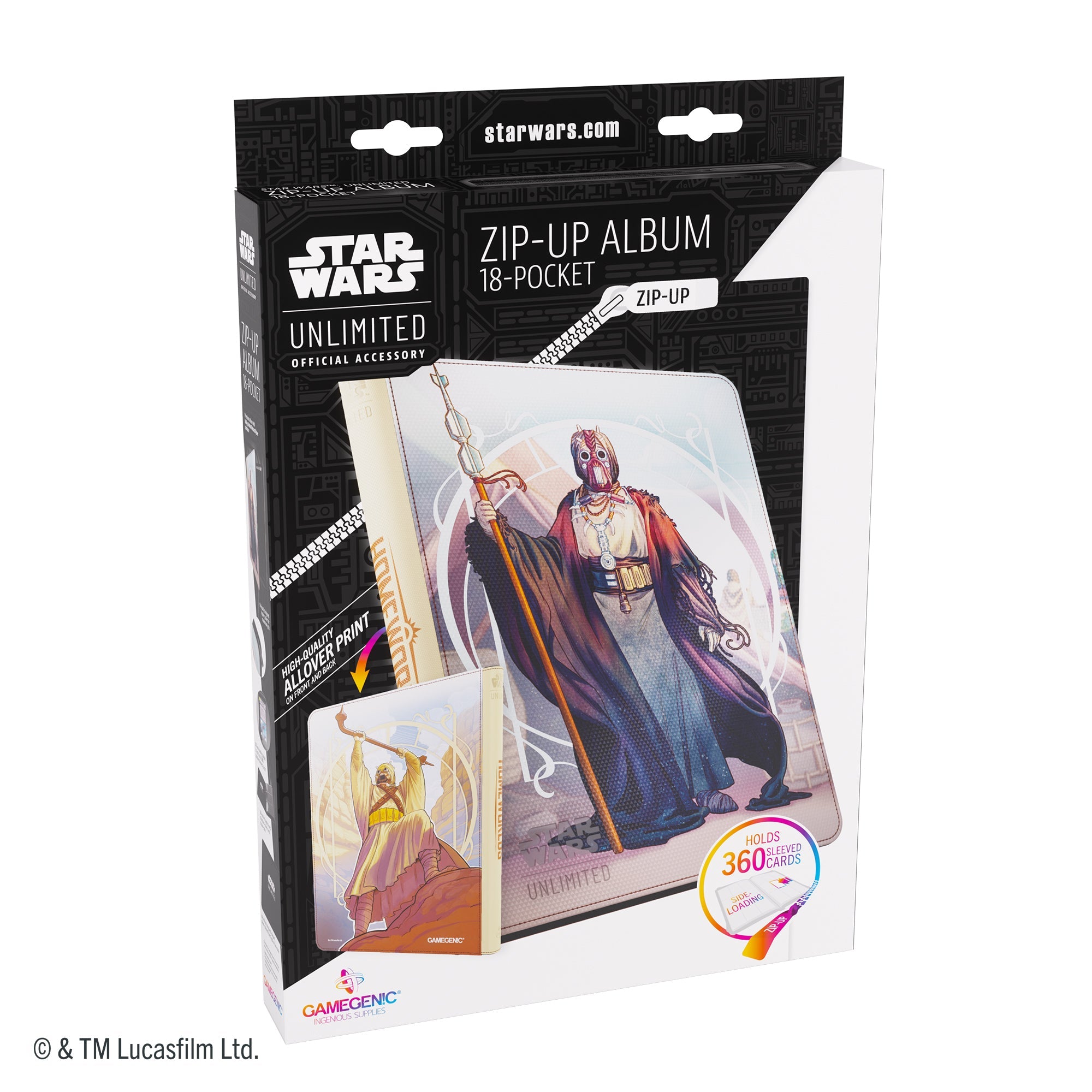 Star Wars Unlimited: Zip-Up Album 18-Pocket - The Chieftain &amp; A&