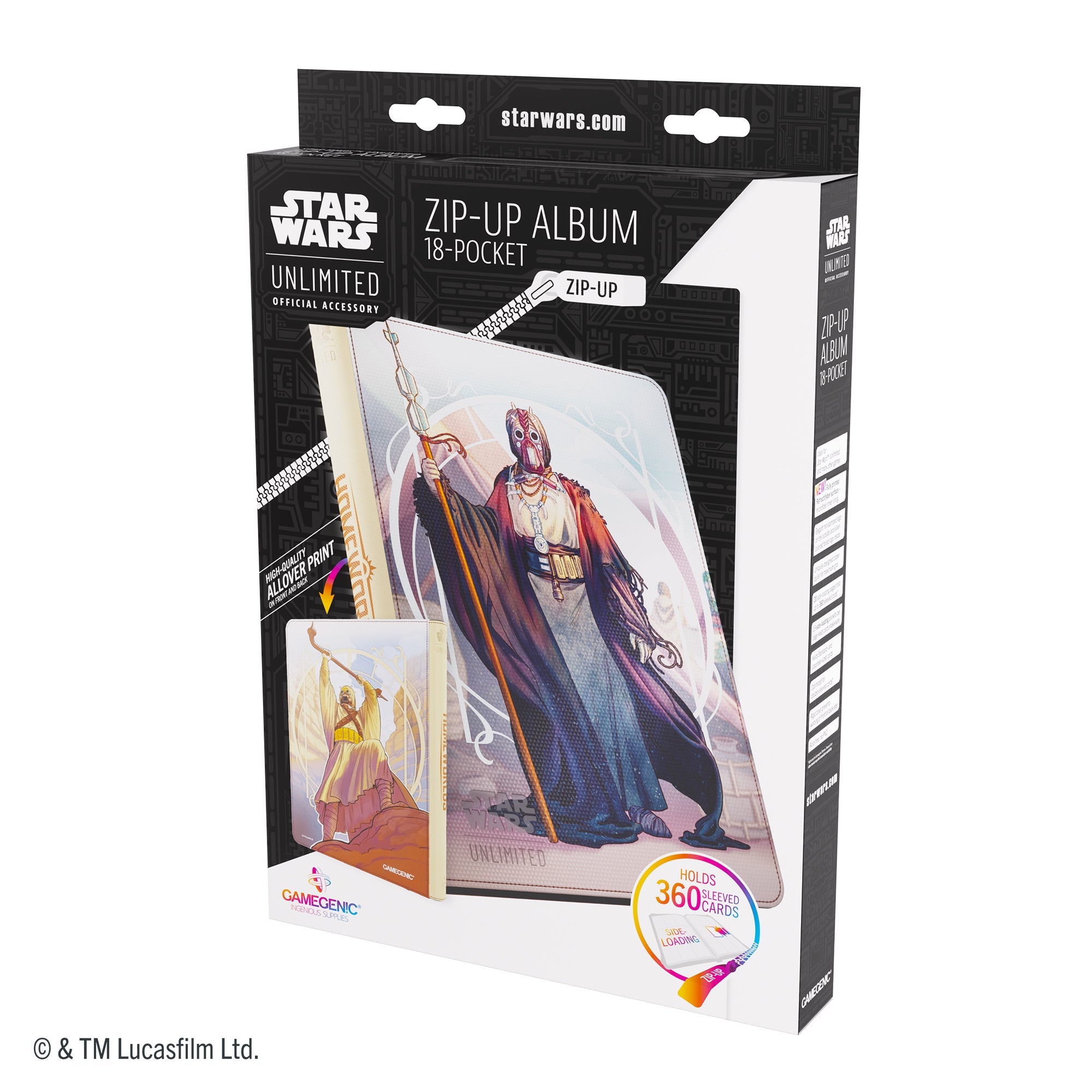 Star Wars Unlimited: Zip-Up Album 18-Pocket - The Chieftain &amp; A&