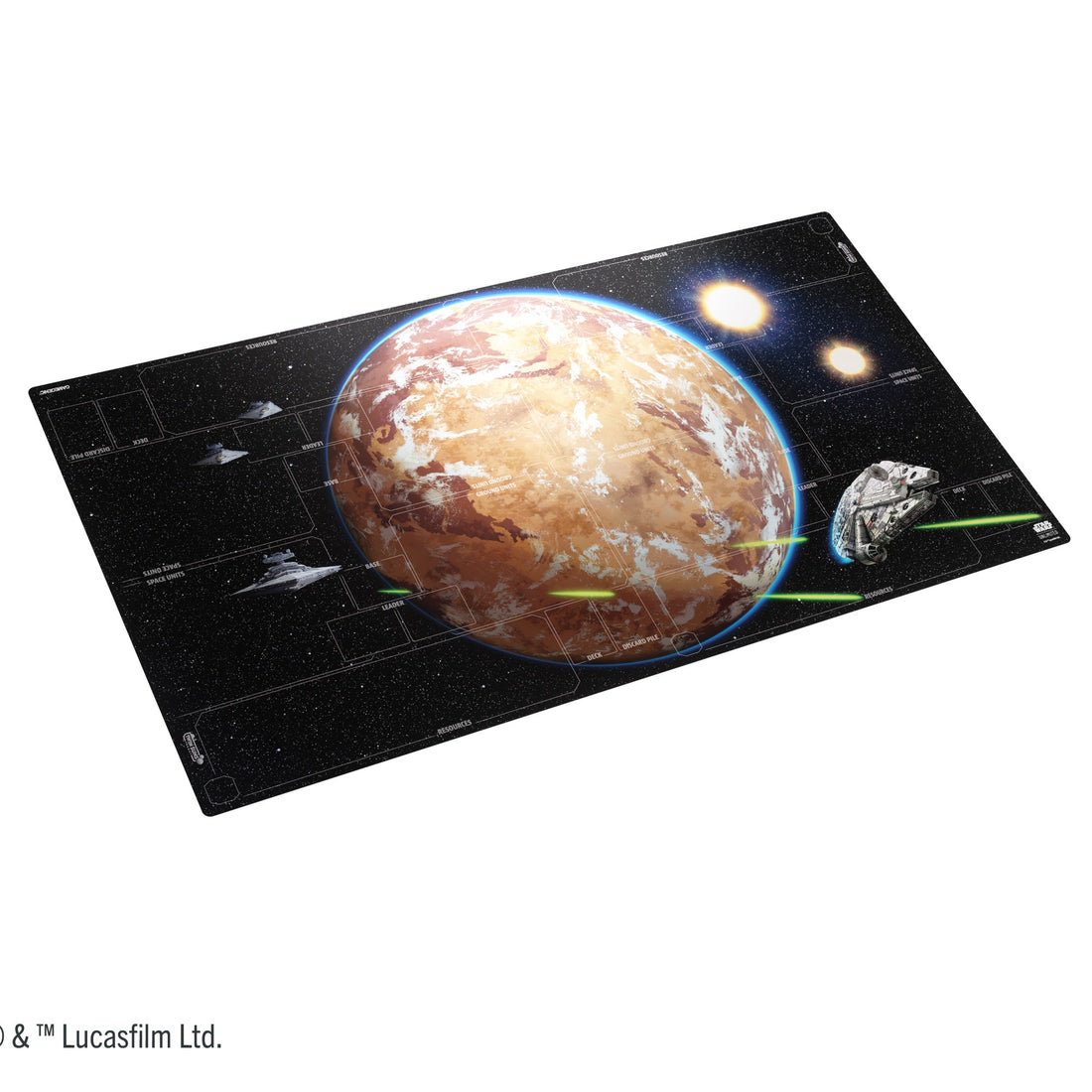 Star Wars Unlimited: Battle Zone Game Mat Optimized for 4-Players