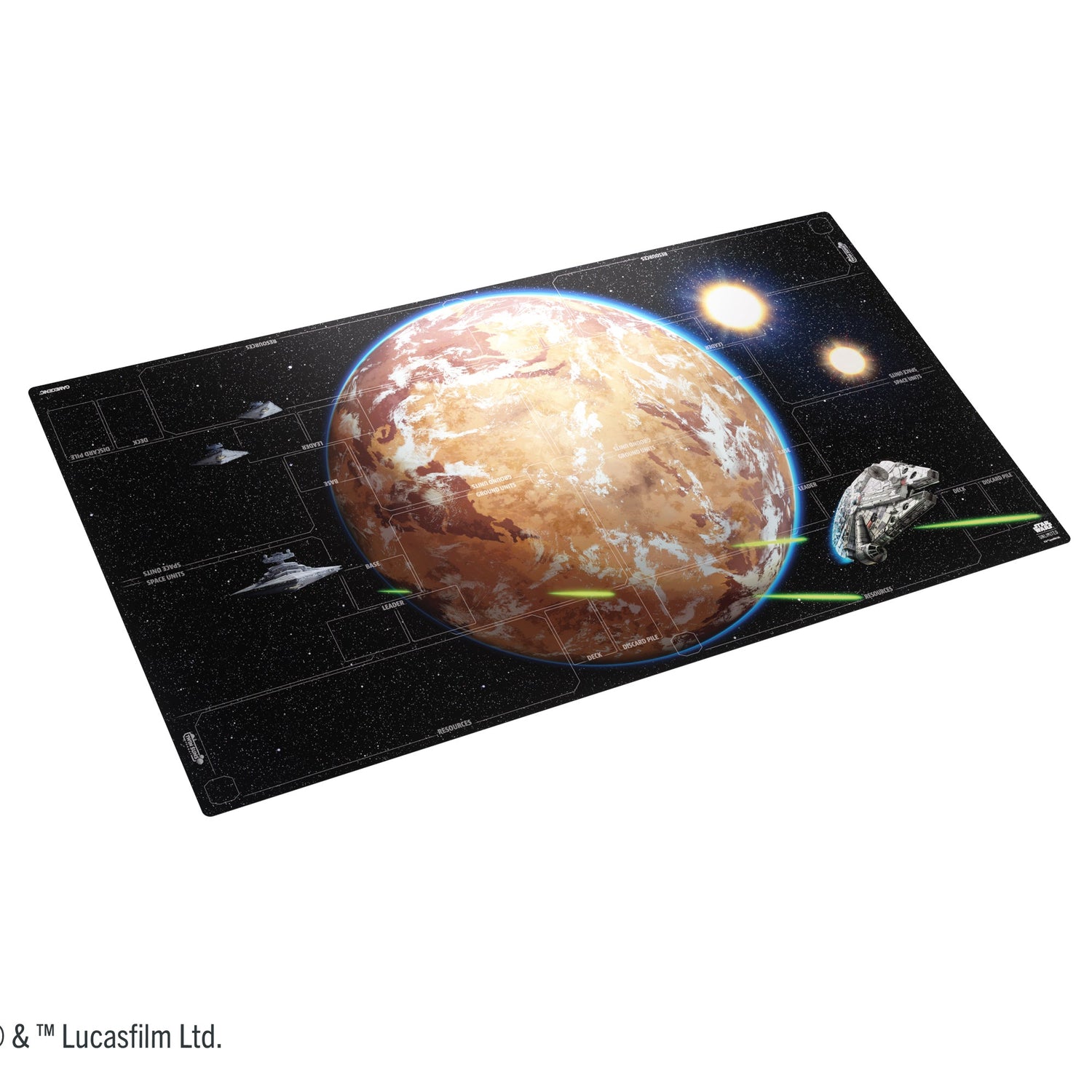 Star Wars Unlimited: Battle Zone Game Mat Optimized for 4-Players