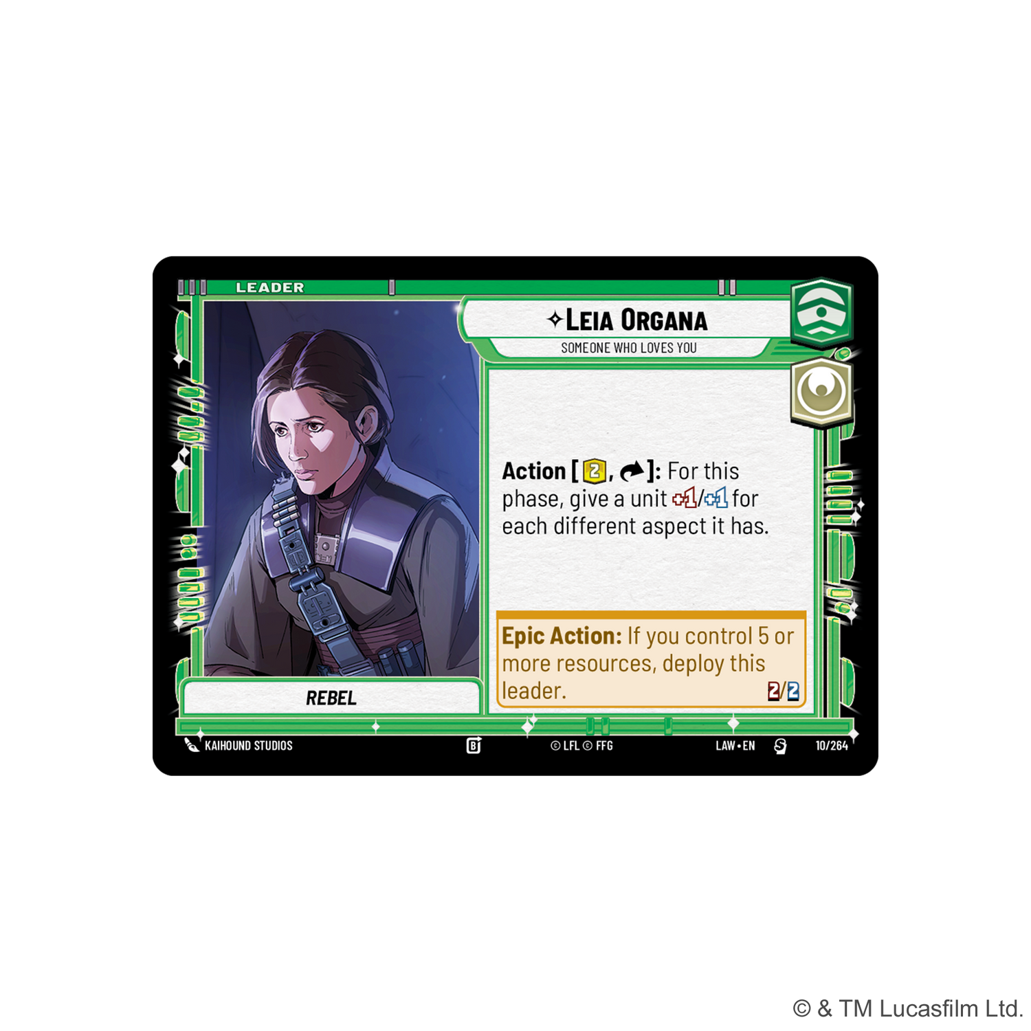 Star Wars Unlimited: A Lawless Time: Spotlight Deck: Leia Organa