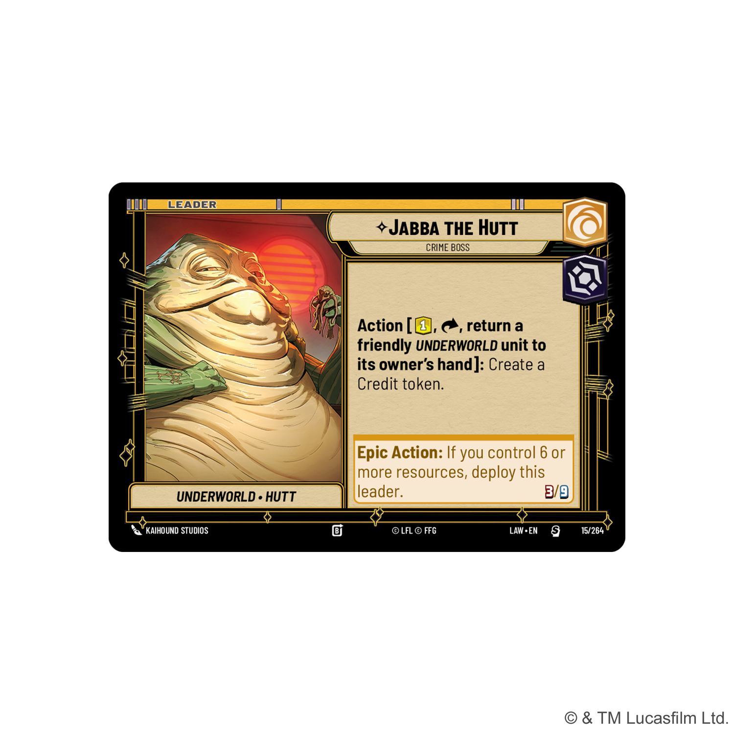 Star Wars Unlimited: A Lawless Time: Spotlight Deck: Jabba the Hutt
