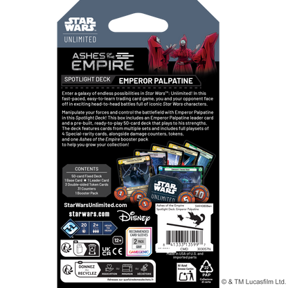 Star Wars Unlimited: Ashes of the Empire: Spotlight Deck - Emperor Palpatine
