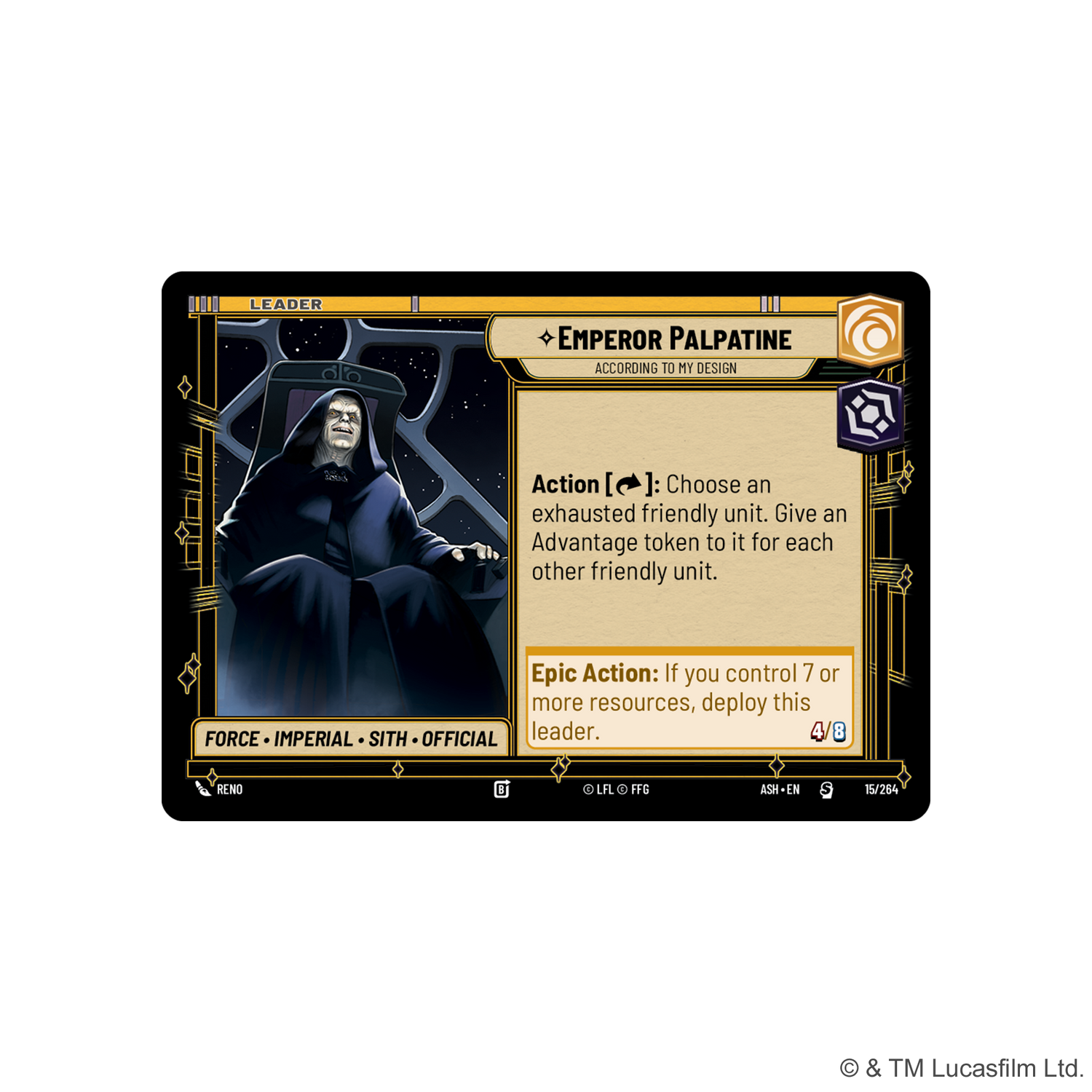 Star Wars Unlimited: Ashes of the Empire: Spotlight Deck - Emperor Palpatine