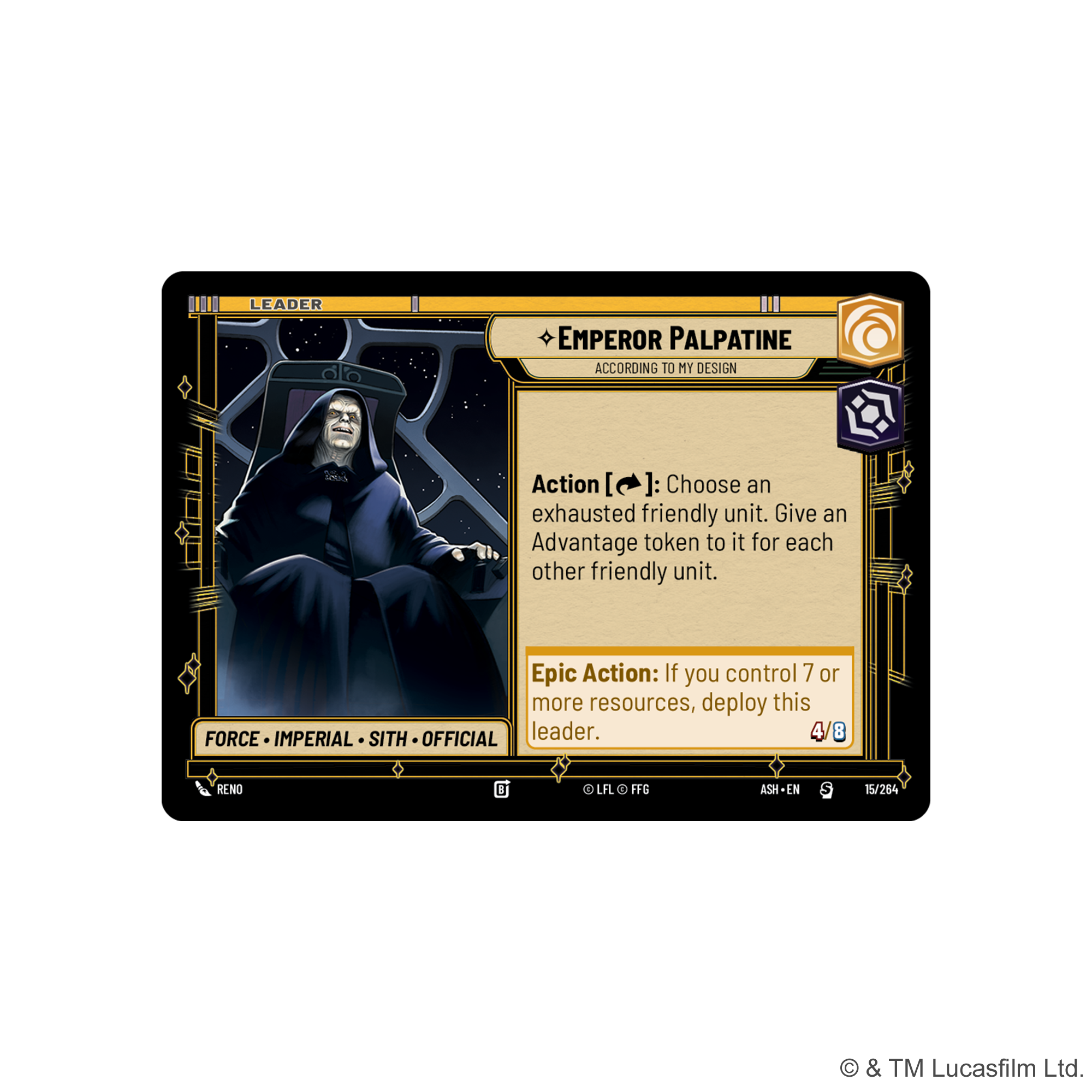Star Wars Unlimited: Ashes of the Empire: Spotlight Deck - Emperor Palpatine