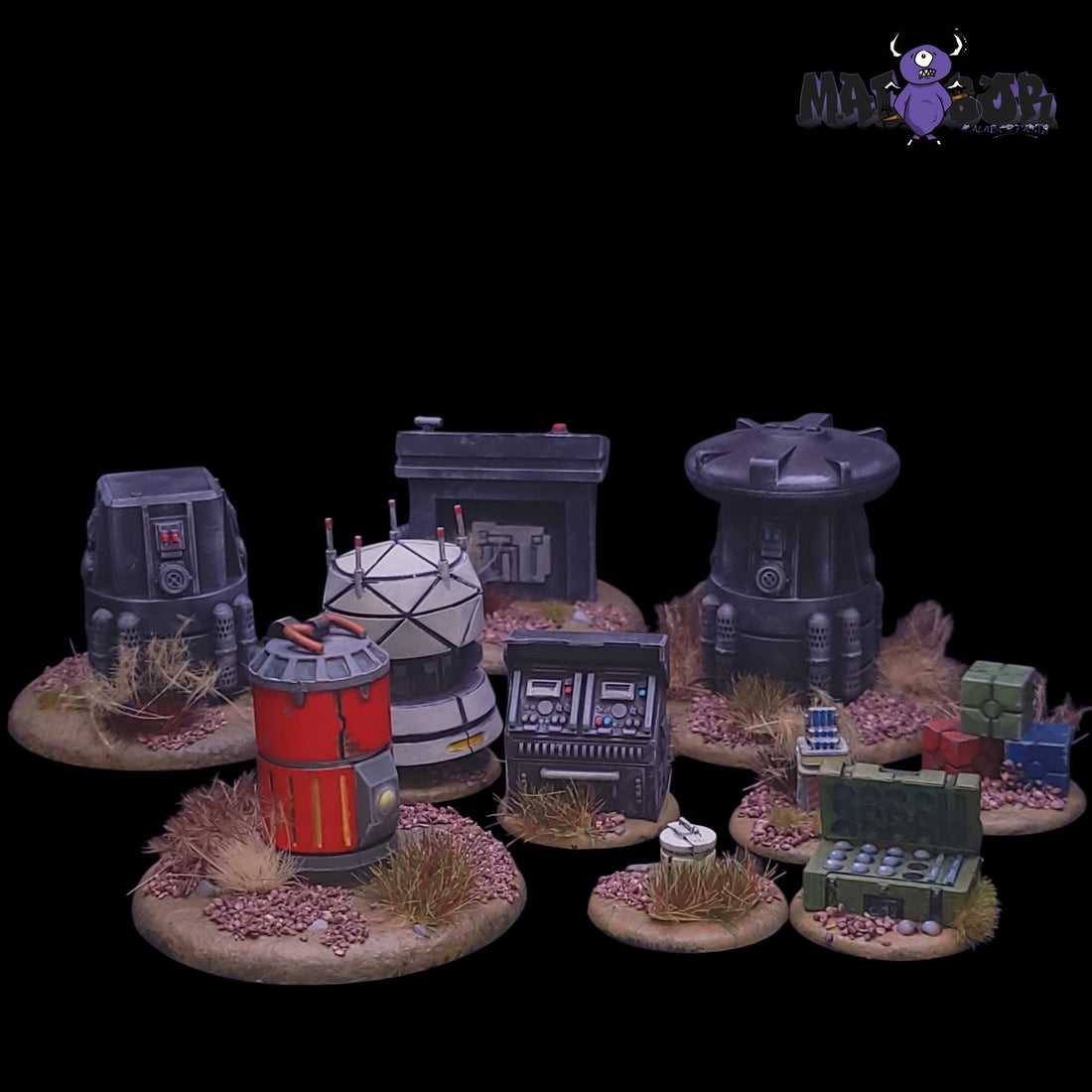 Fully painted Star Wars Legion: 3D Objective Tokens by Malabor Paints