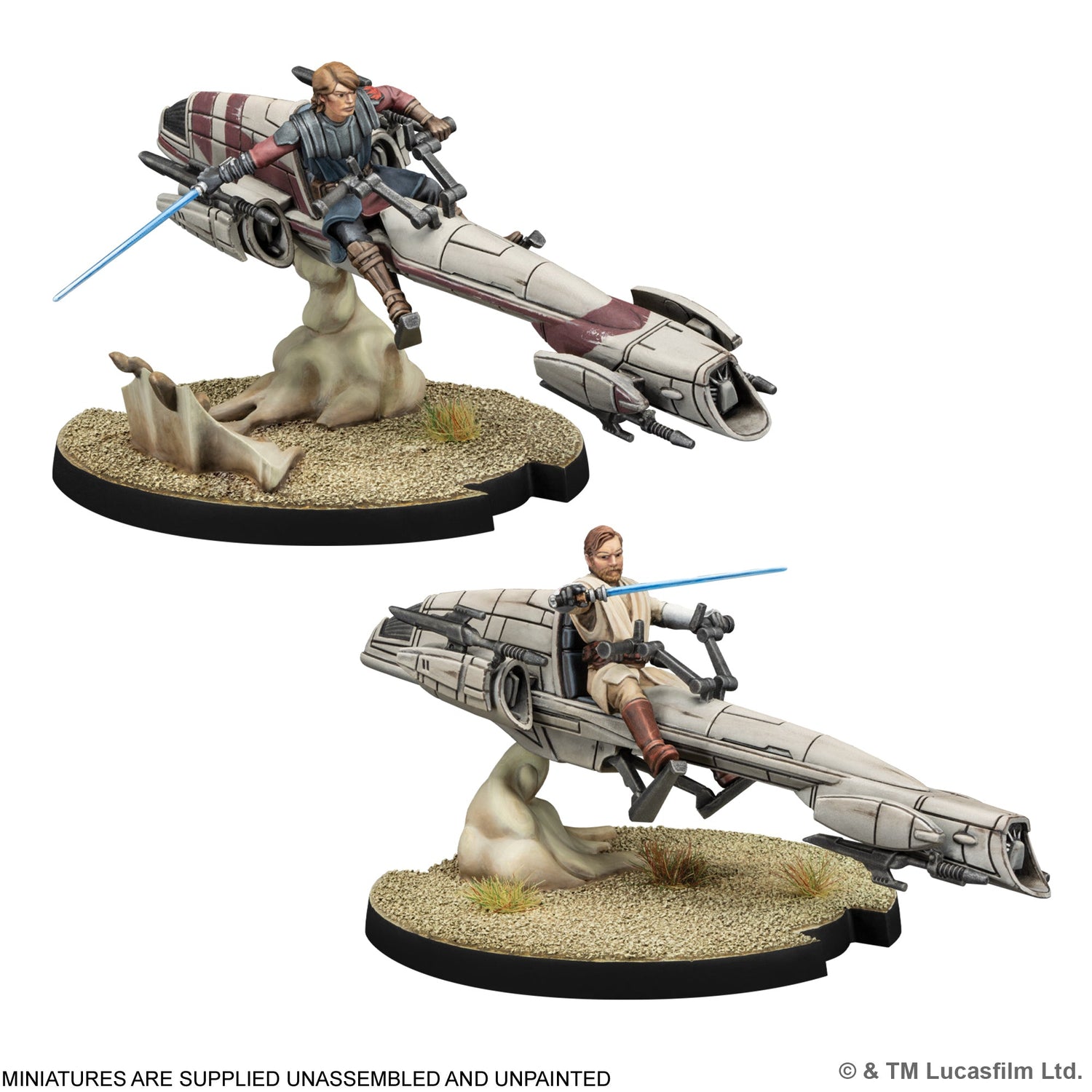 Star Wars Legion: Jedi General on BARC Speeder