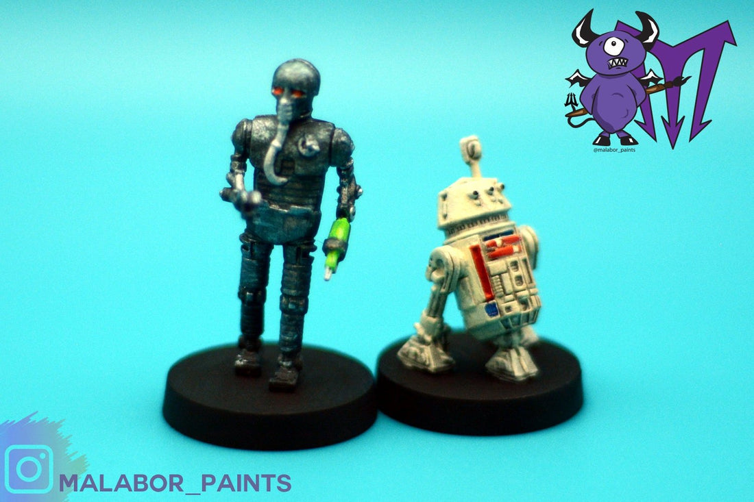 Fully painted Star Wars Legion: Rebel Specialists by Malabor Paints