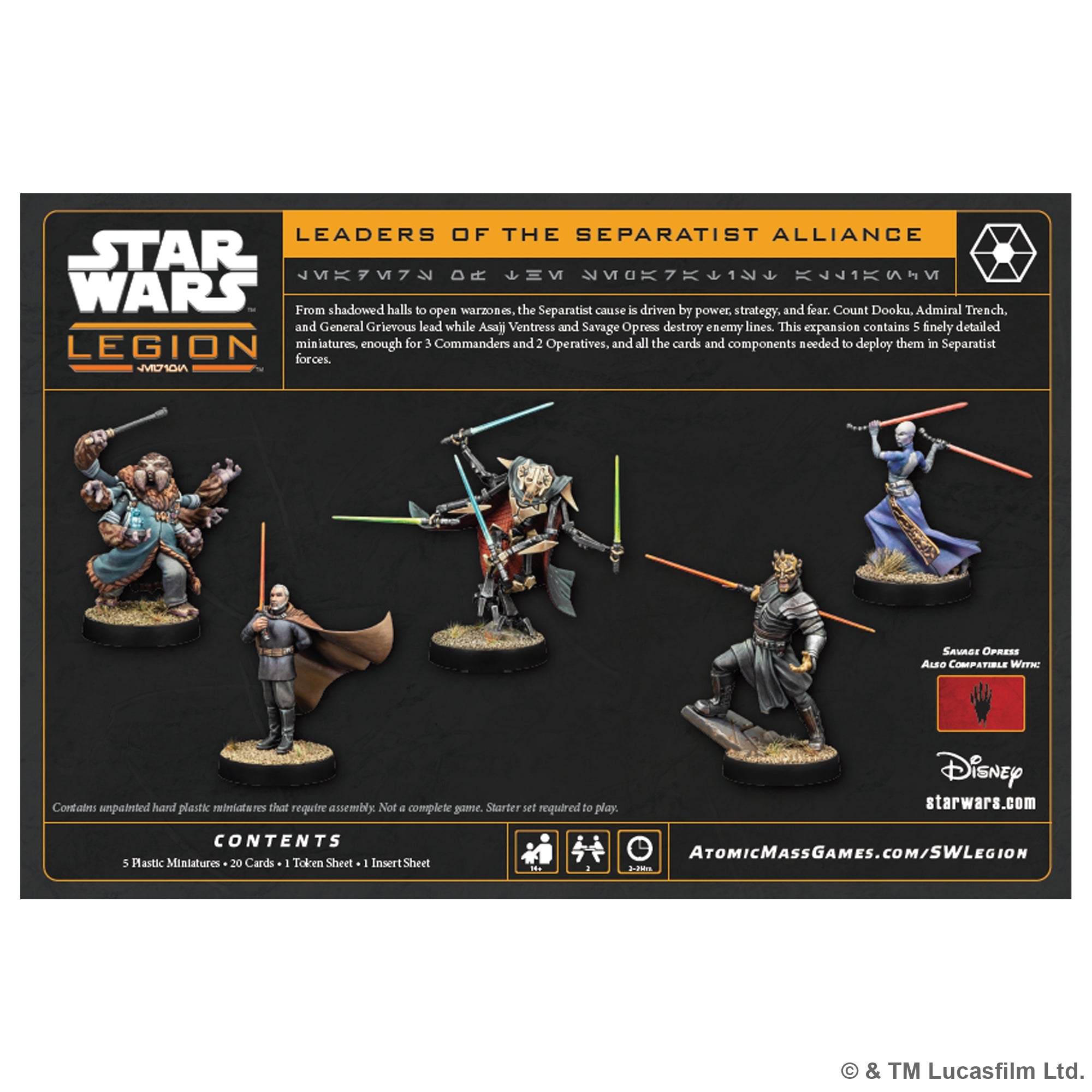 Star Wars Legion: Leaders of the Separatist Alliance