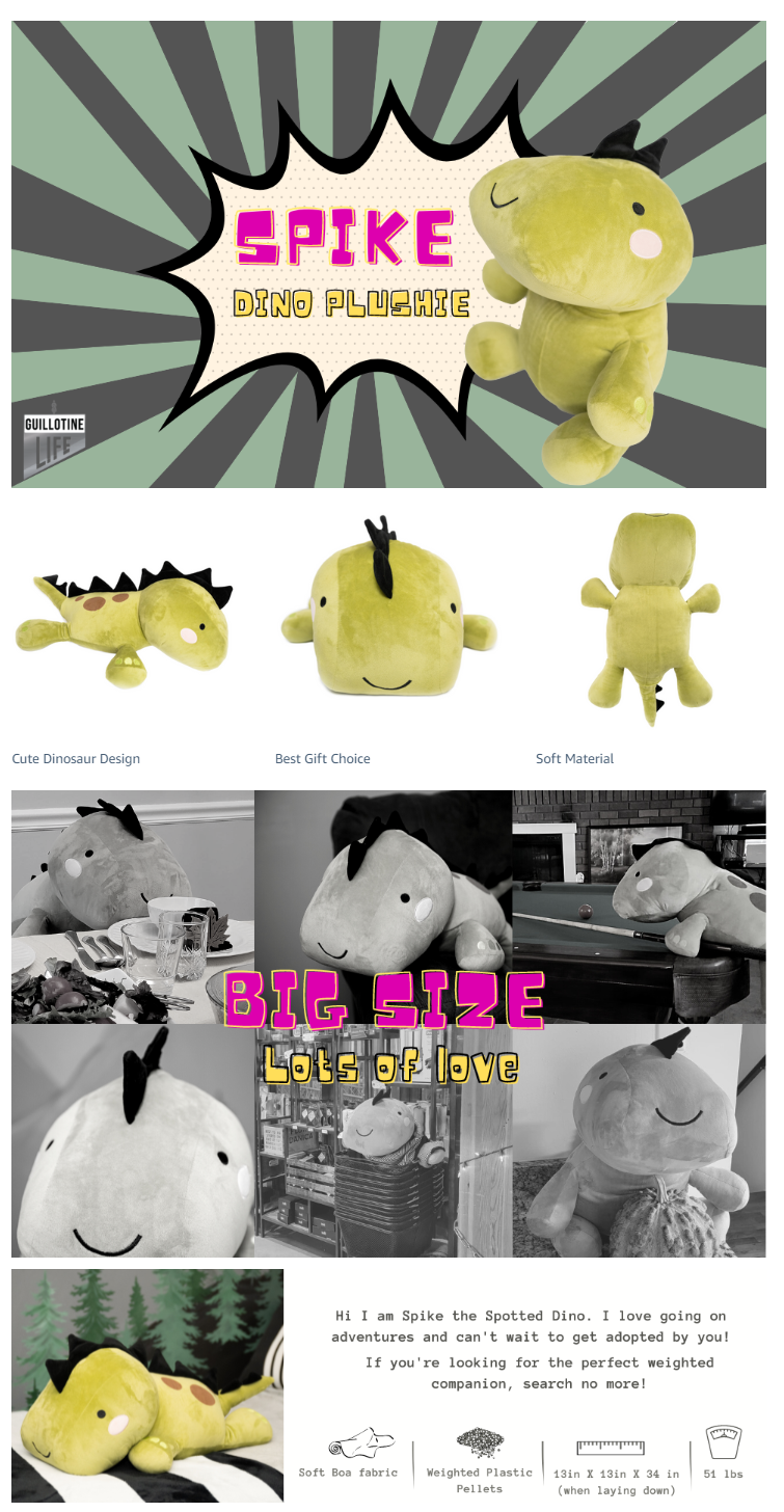 Spike the Big Weighted Dinosaur