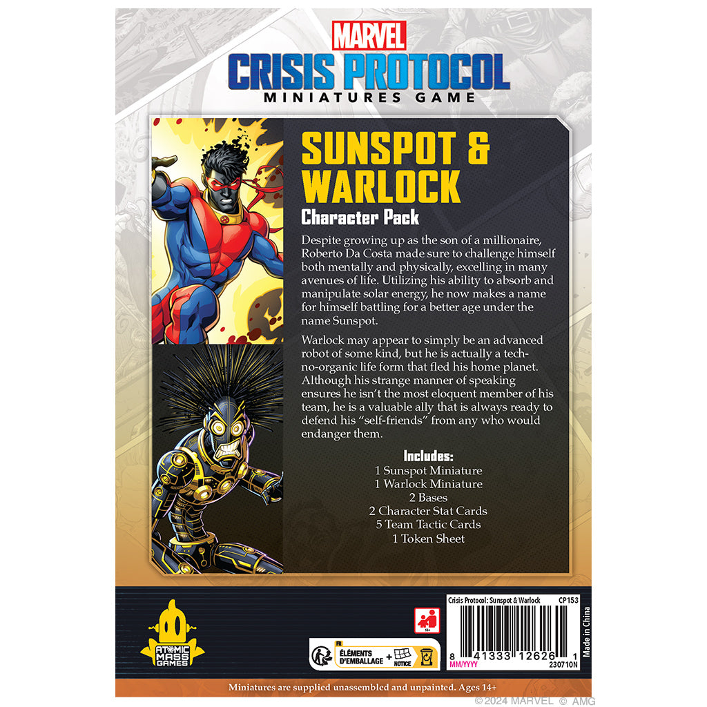 Marvel: Crisis Protocol - Sunspot &amp; Warlock