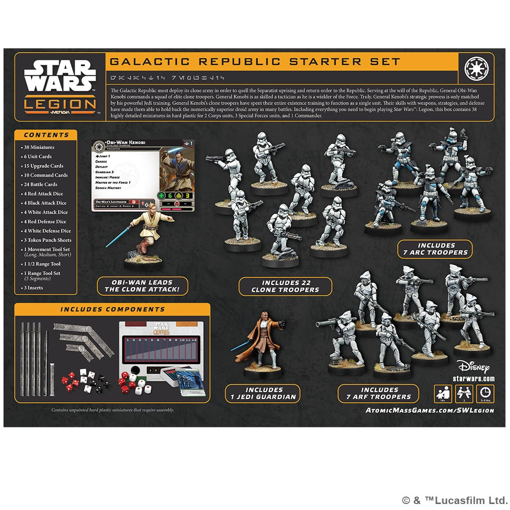 Pre-Order: Star Wars: Legion - Galactic Republic Starter Set