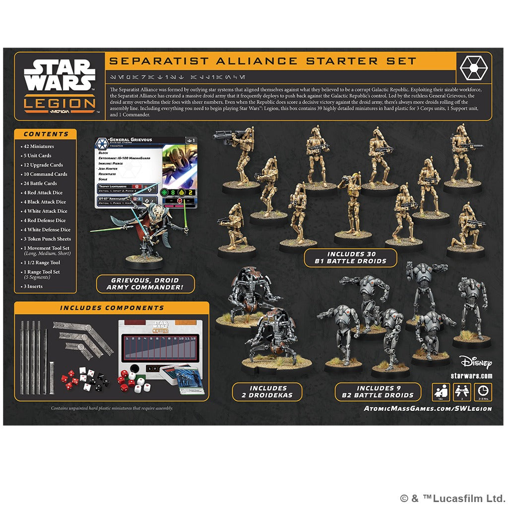 Pre-Order: Star Wars: Legion - Separatist Alliance Starter Set