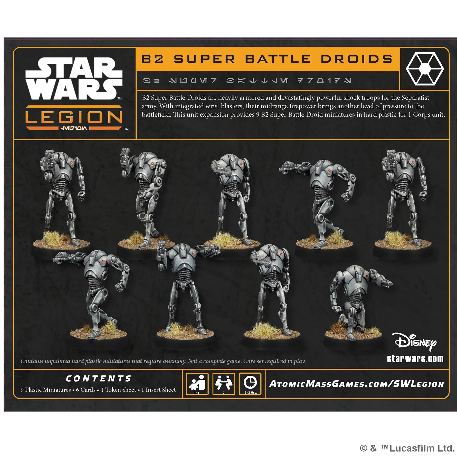 Star Wars: Legion - B2 Super Battle Droids Unit (Re-Sculpt)