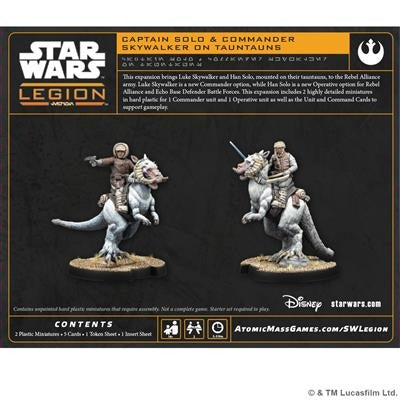 PRE-ORDER: Star Wars: Legion – Captain Solo &amp; Commander Skywalker on Tauntuns