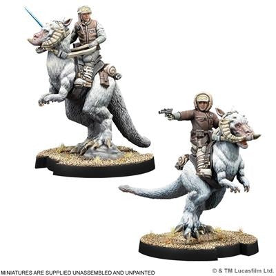 PRE-ORDER: Star Wars: Legion – Captain Solo &amp; Commander Skywalker on Tauntuns