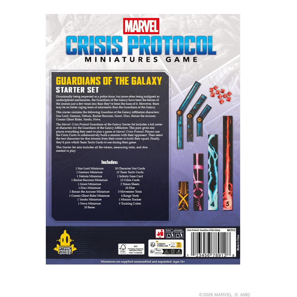 PRE-ORDER: Marvel: Crisis Protocol - Guardians of the Galaxy Starter Set