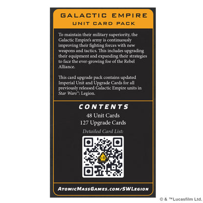 PRE-ORDER: Star Wars: Legion - Galactic Empire - Unit Card Pack