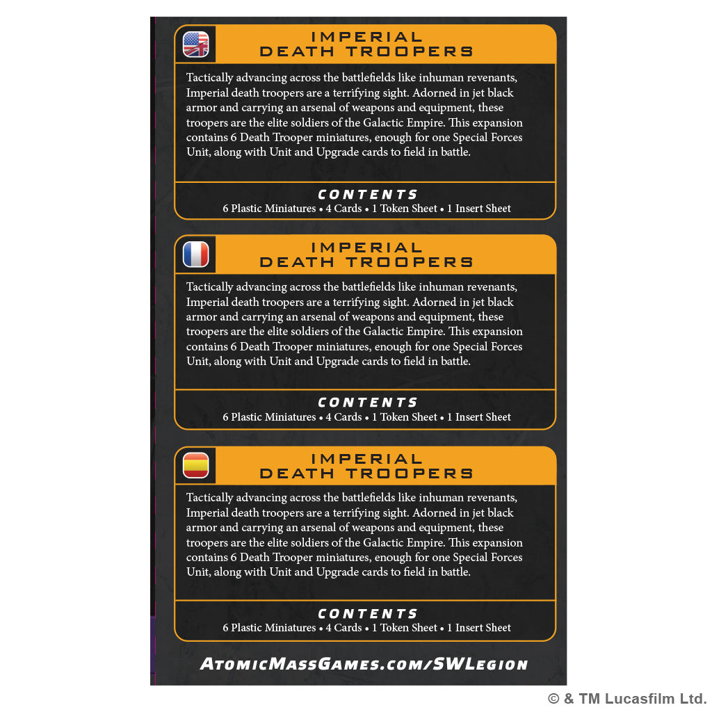 PRE-ORDER: Star Wars: Legion – Imperial Death Troopers