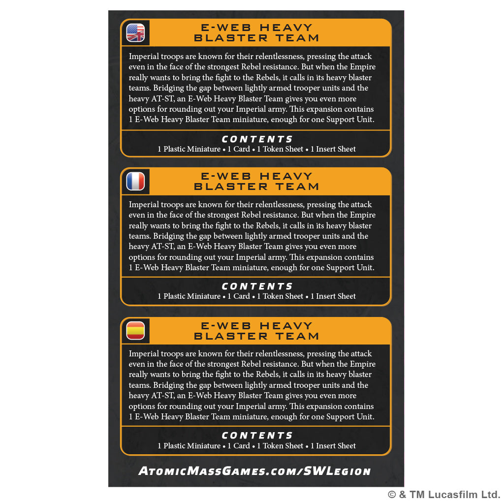 PRE-ORDER: Star Wars: Legion – E-Web Heavy Blaster Team
