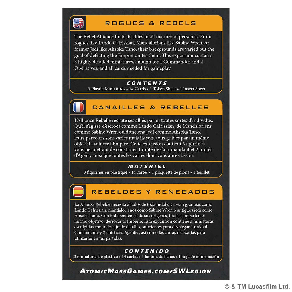 PRE-ORDER: Star Wars: Legion – Rogues &amp; Rebels