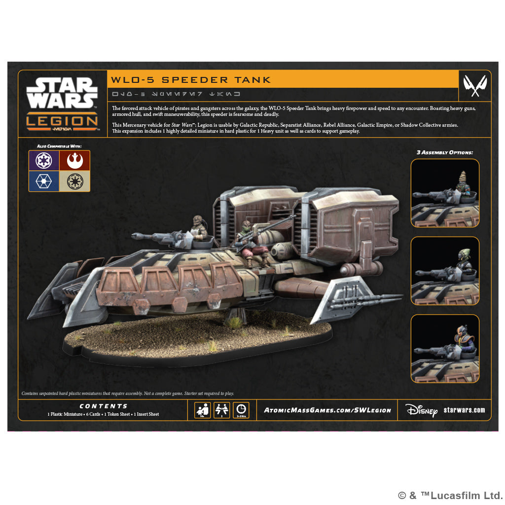 PRE-ORDER: Star Wars: Legion - WL0-5 Speeder Tank