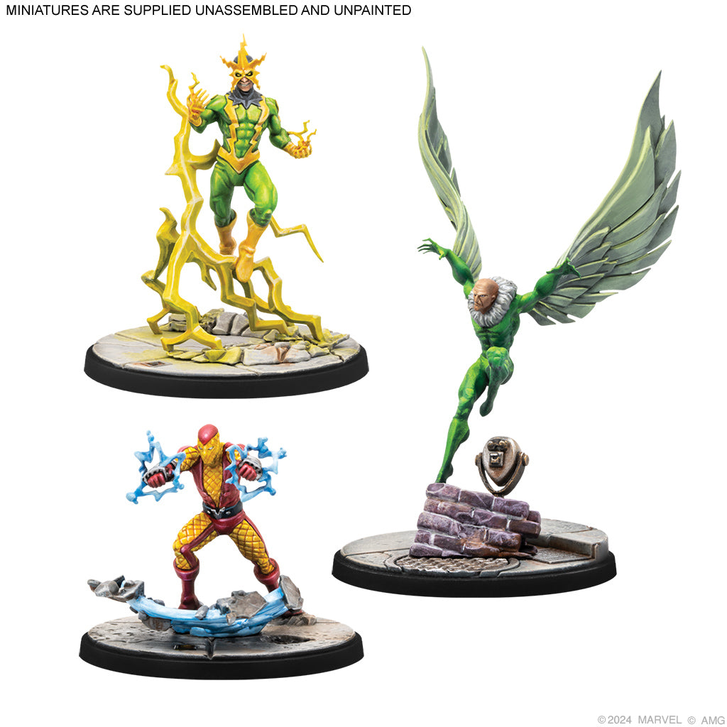 Marvel Crisis Protocol: Electro &amp; Sandman &amp; Shocker &amp; Vulture