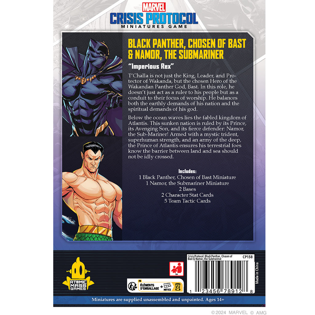 Marvel: Crisis Protocol - Black Panther, Chosen of Bast &amp; Namor, the Sub-Mariner