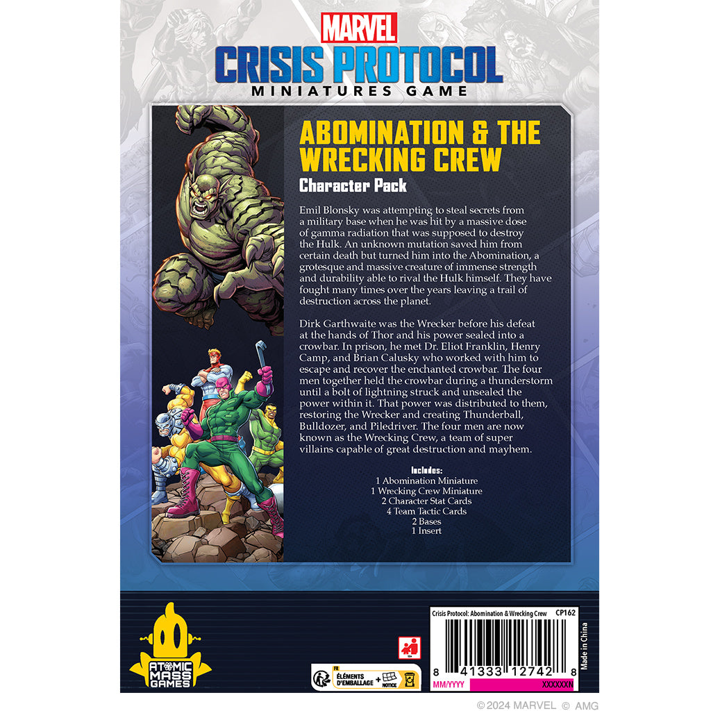 Marvel: Crisis Protocol - Abomination &amp; Wrecking Crew