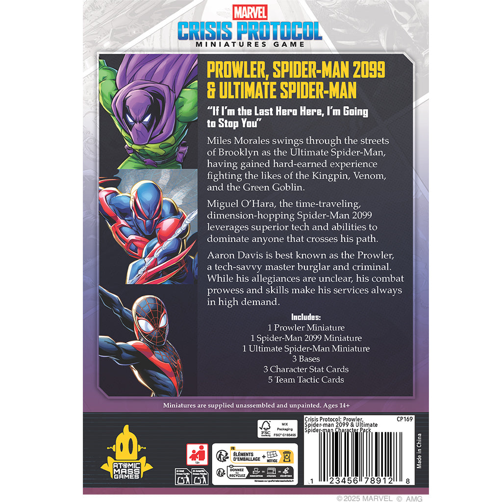 Marvel: Crisis Protocol - Prowler, Spider-Man 2099 &amp; Ultimate Spider-Man