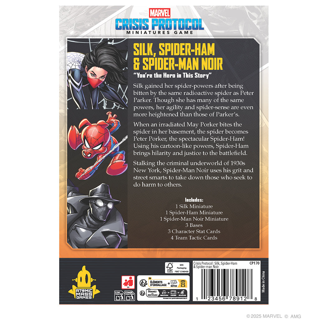 Marvel: Crisis Protocol - Silk, Spider-Ham &amp; Spider-Man Noir
